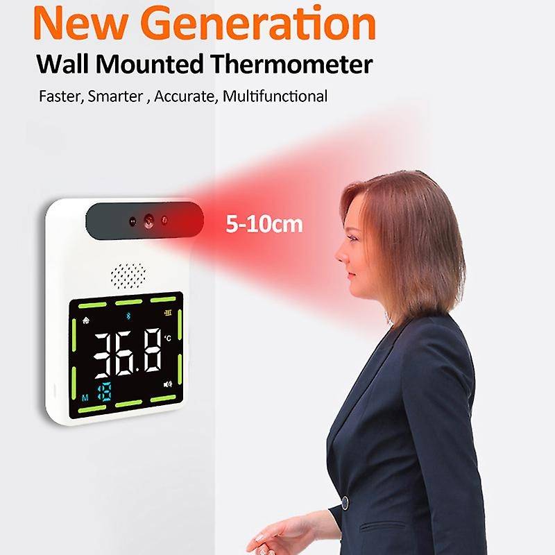 Wall-Mounted Thermometer with Access Control , K88 Automatic Temperature Measurement, with Alarm, fo