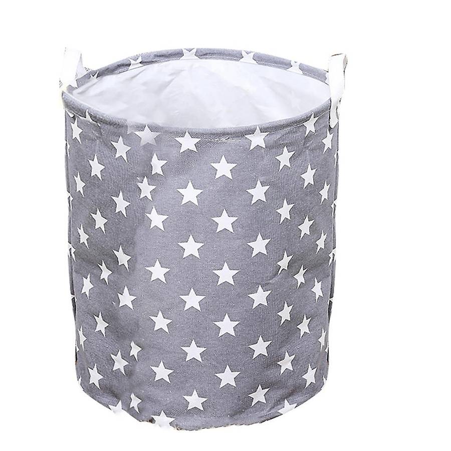 Waterproof Collapsible Extra Large Drawstring Clothes Hamper Storage with Handle with Stylish Stars
