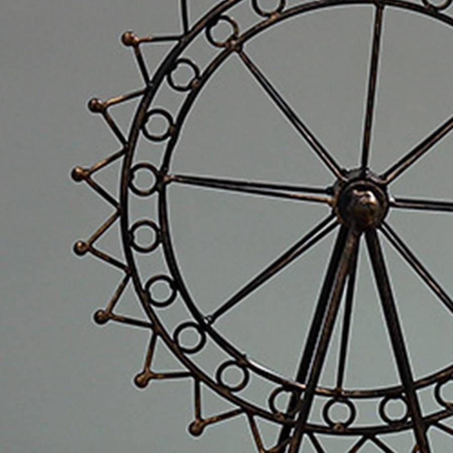 Wheel Metal Mold, Rotating Wrought Iron, Happy Wheel, Metal Model Decoration, Home, Living Room
