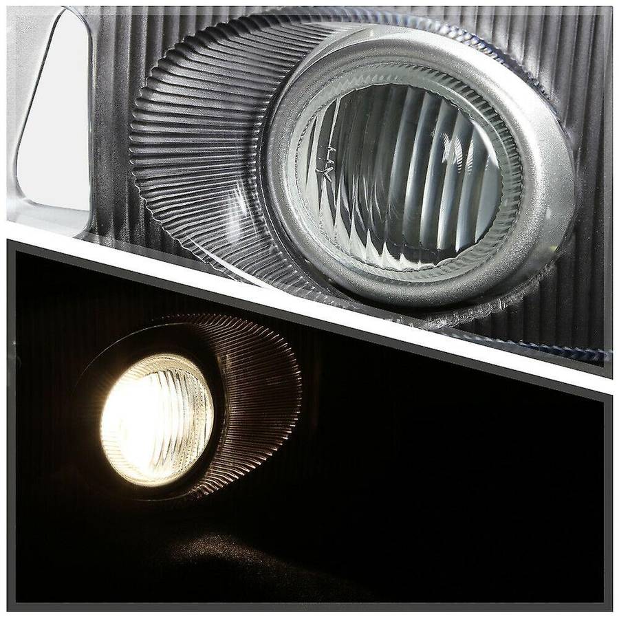 White Fog Light Bumper Lamps with Switch+Harness+Bezel for 2/3Dr 92-95