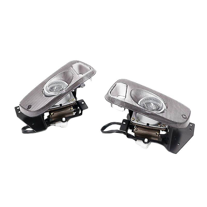 White Fog Light Bumper Lamps with Switch+Harness+Bezel for 2/3Dr 92-95