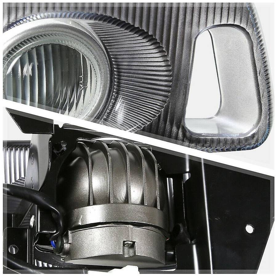 White Fog Light Bumper Lamps with Switch+Harness+Bezel for 2/3Dr 92-95