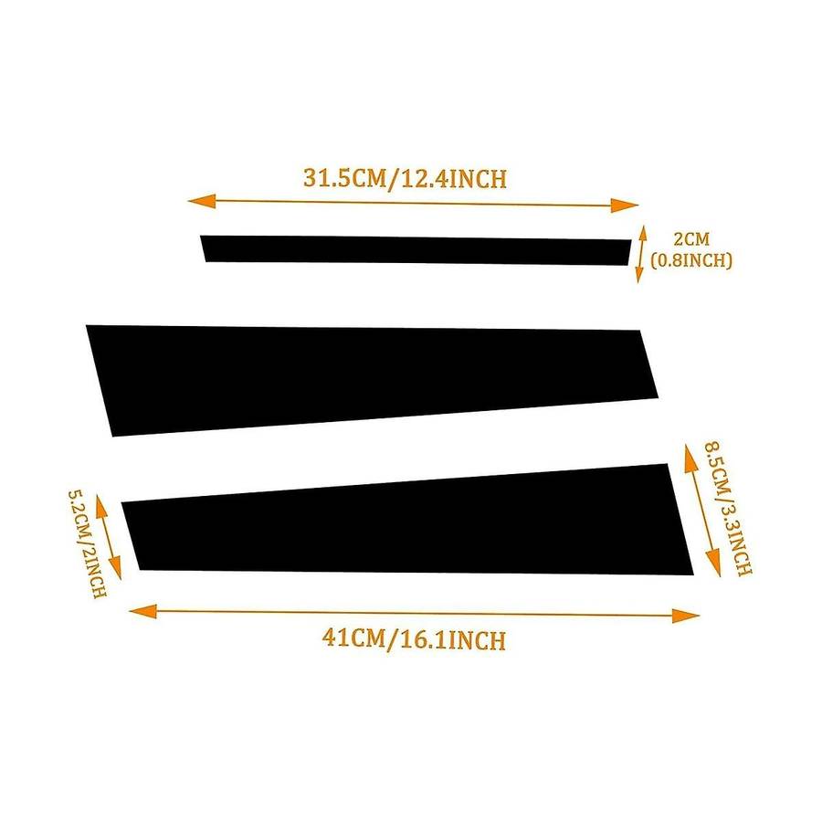 Window Pillar Vinyl Sticker Compatible for Accord Sedan 2013-2017 Car Covering Decorative Sticker Ac