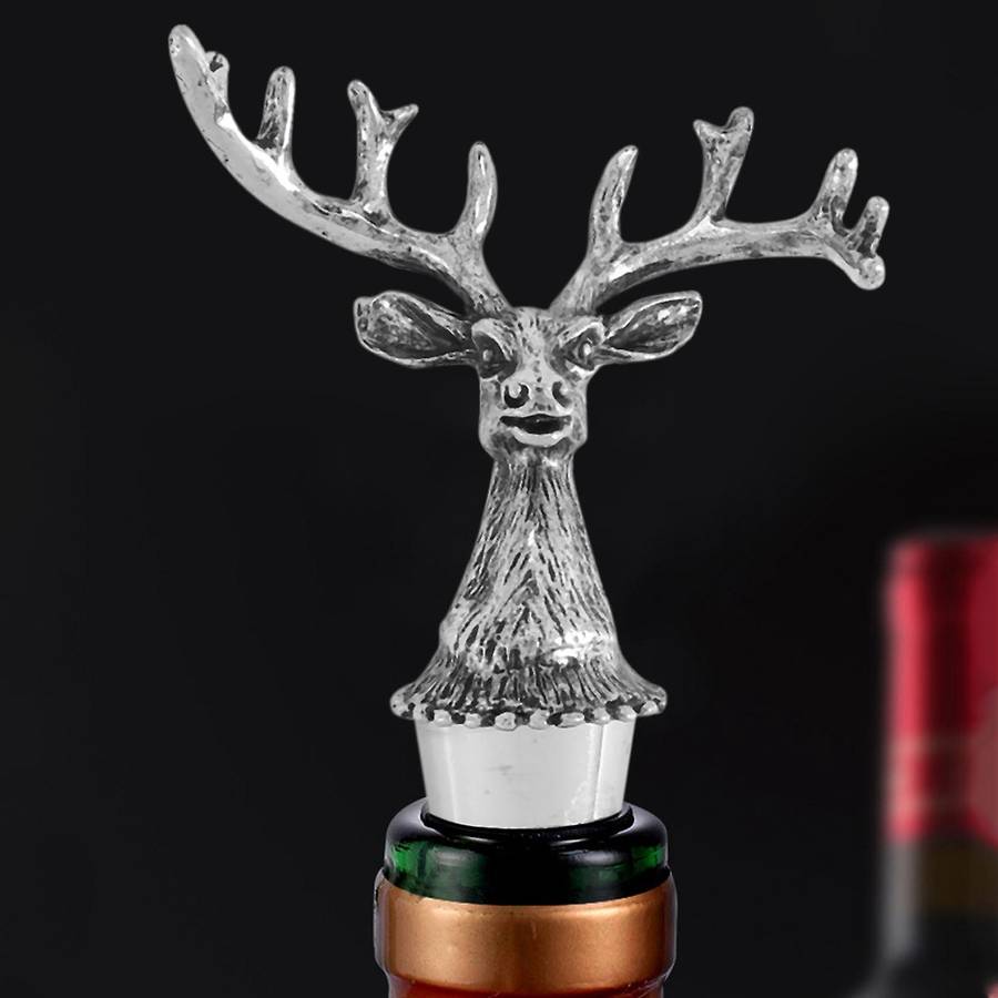 Wine Stopper Animal Bottle Stopper Deer Head Wine Stopper Red Wine Stopper Sealed Wine Bottle Stop