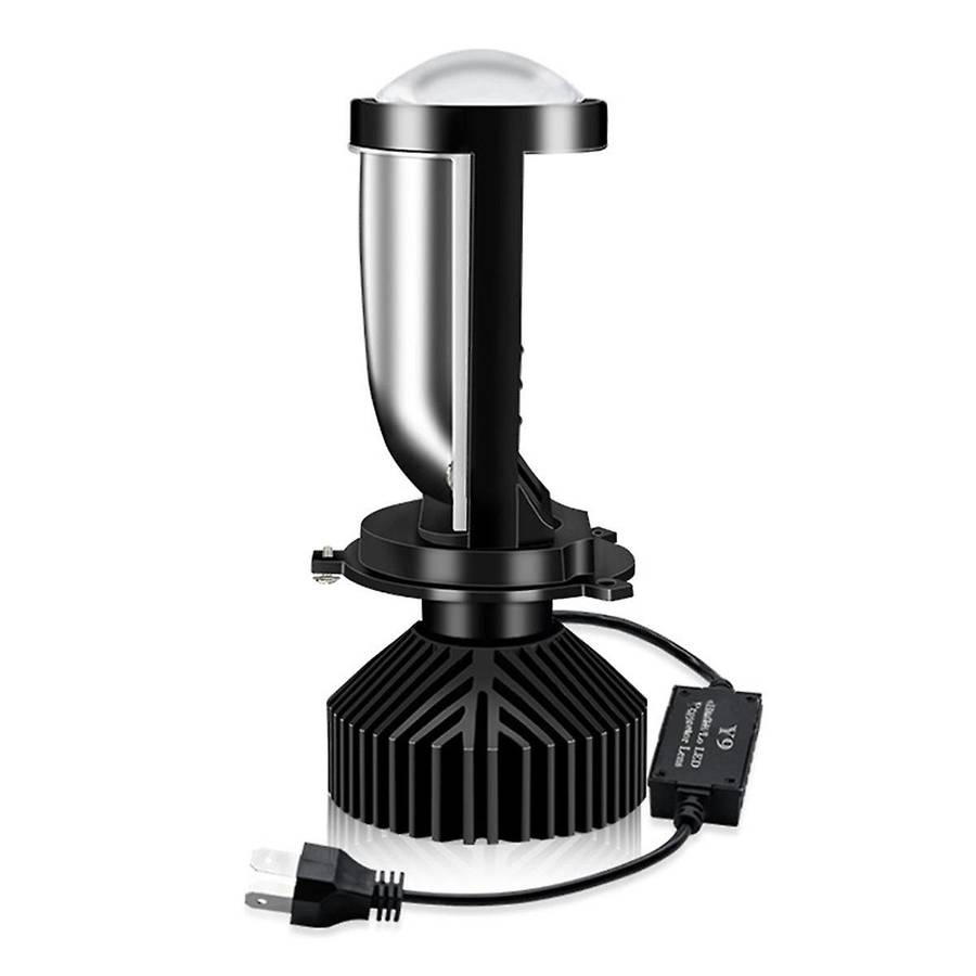 Y9 H4 LED Projector Headlight Projector Lens with Fan Cooling Automobile Hi Lo Beam Bulb