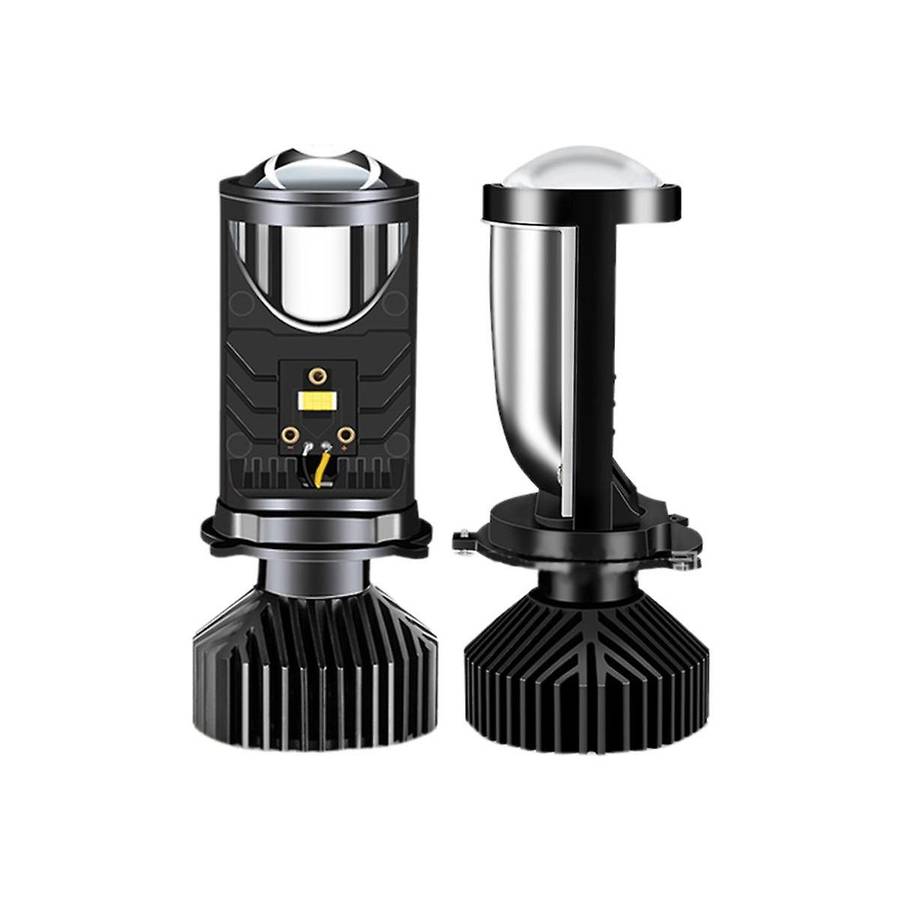 Y9 H4 LED Projector Headlight Projector Lens with Fan Cooling Automobile Hi Lo Beam Bulb