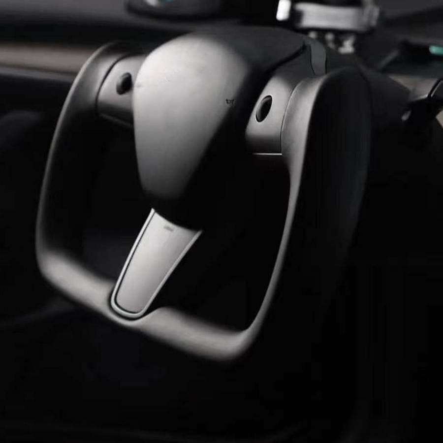 Yoke Steering Wheel Steering for 2017-2023 Model Y Steering Racing Custom Styling No Heating Side H