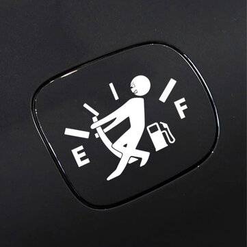 2.7X 9.2cm Car Sticker for Fuel Tank Cover Funny Creative (COLOR: WHITE)