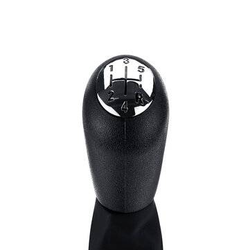 5 Speed Gear Shift Knob with Gaiter Boot Cover Glossy Silver For Renault Megane Clio... (COLOR1: #2)