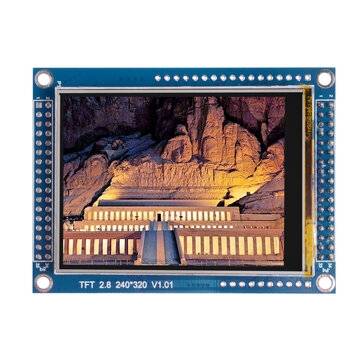 52Pi TFT28 Display + Touch Panel + PCB 2.8 inch TFT LCD Screen Module 320*240 ILI9341 for Raspberry
