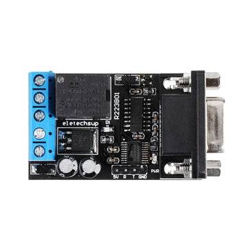 5pcs DC 12V RS232 Serial Port Delay Relay Switch Module PC COM DB9 ARM MCU UART Remote Control Board