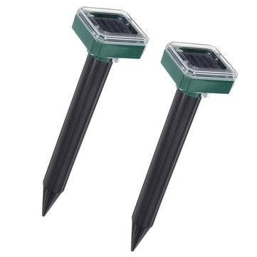 6pcs Square Solar Electronic Ultrasonic Repeller Fram Snake Mice Pest Insect Animal RejectionTrap Ki