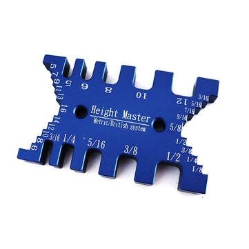 Aluminum Alloy Tenon Caliper Height Measuring Gauge Woodworking Diy Measuring Tool F... (COLOR: RED)