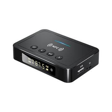 Bakeey M6 3 in 1 NFC bluetooth Receiver Adapter 500mAh With Remote Control for USB... (COLOR: BLACK)
