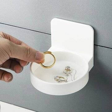 Bathroom Kitchen Cup Holder Sturdy Wall-Mounted No Drilling Electric Toothbrush Holder Self-adhesive
