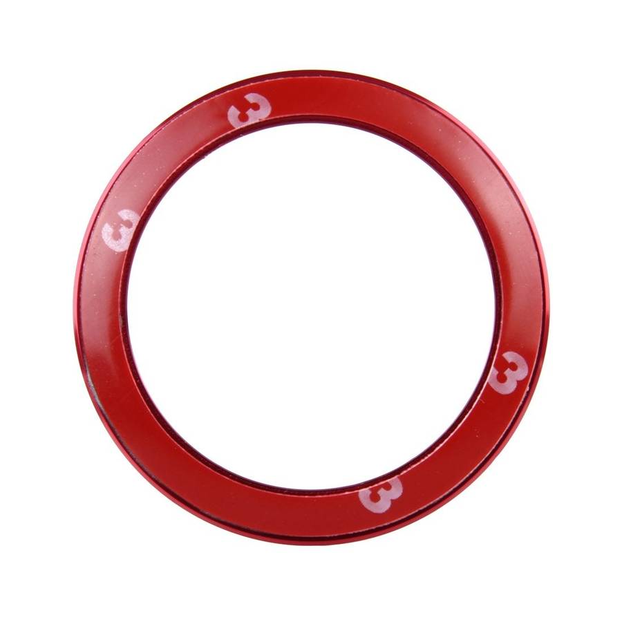 Car Aluminum Steering Wheel Decoration Ring For BMW(Red)