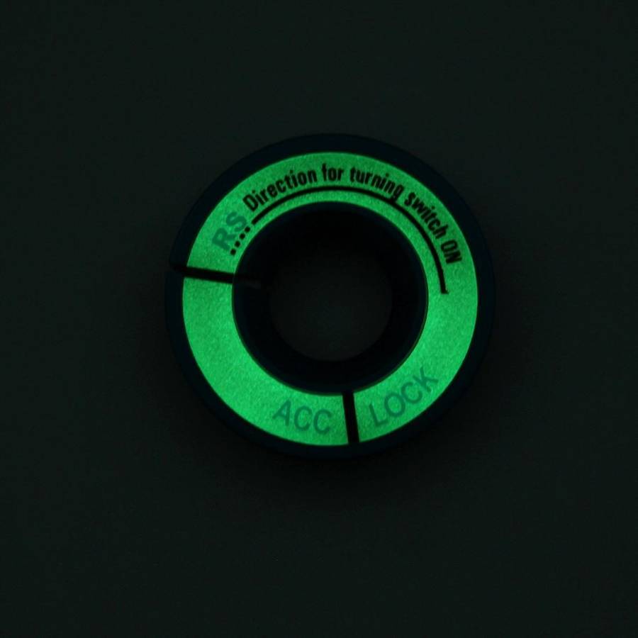 Car Aluminum Igniter Night Luminous Decoration Ring For Audi And Volkswagen(Black)