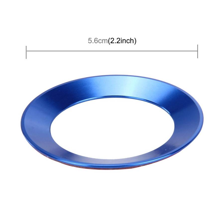 Car Aluminum Steering Wheel Decoration Ring For Volkswagen(Blue)