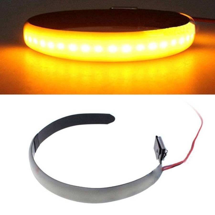 DC 12V 3W Motorcycle Annulus Turn Lamp Front LED Shock Absorber Light, Epoxy