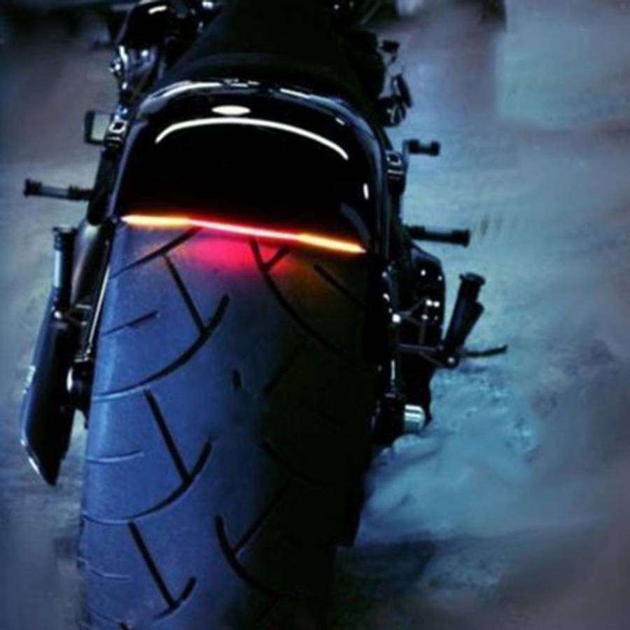 5W 12V 300LM Red+Yellow Light 32 LED Brake lights For Motorcycle, Cable Length:50cm