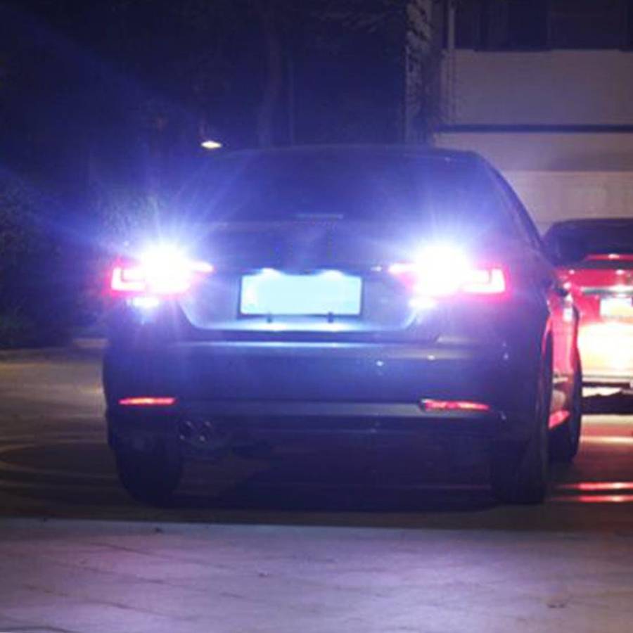 2 PCS T25 / 3156 5W 250LM 6000K Car Auto Turn Light Reversing Lights 16LEDs SMD ... (White Light)