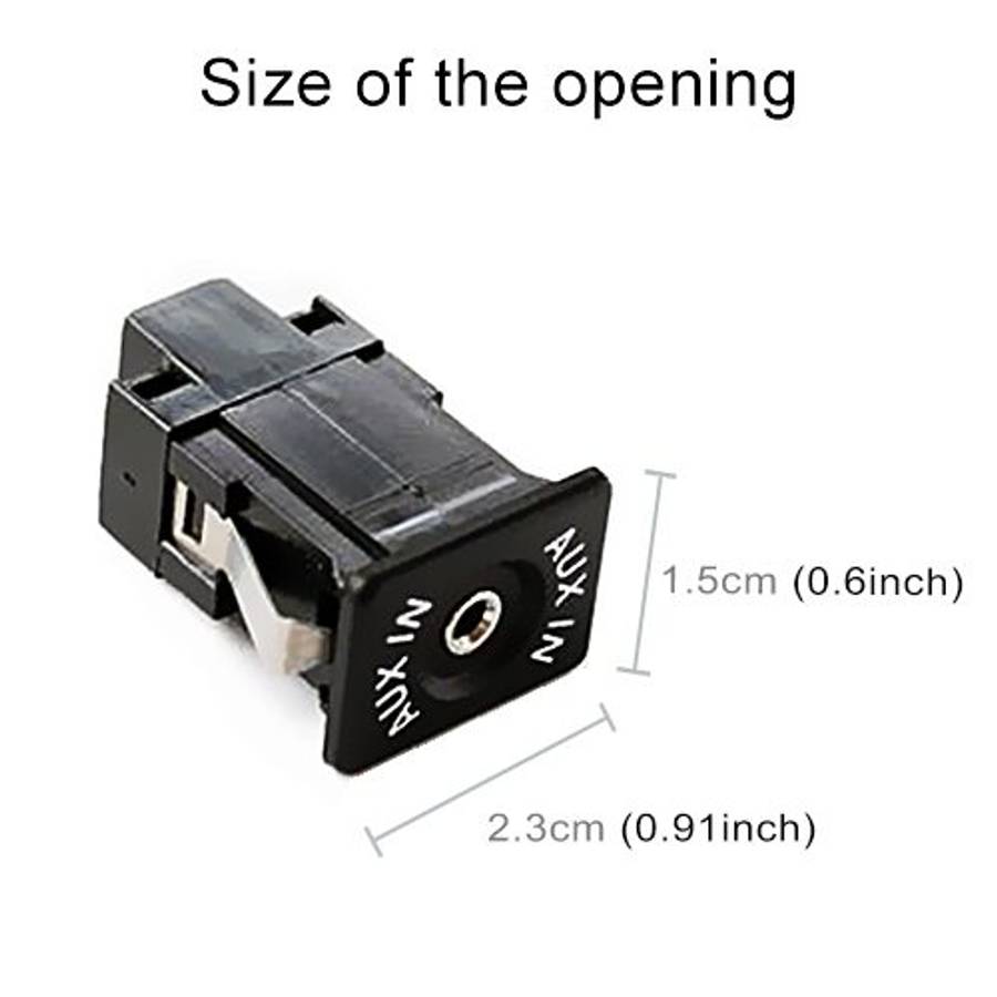 AUX Adapter Switch Plug + Wiring Hardness for Volkswagen Audi MFD2 RNS2 / Ford, Cable Length: 1.5m