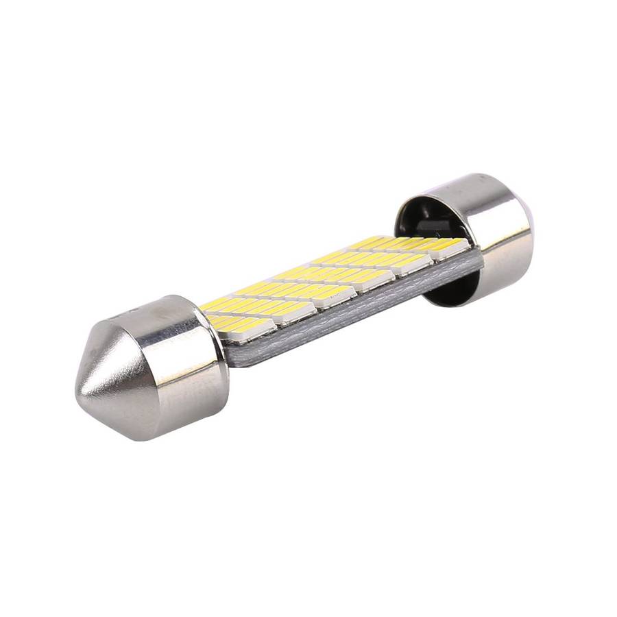 2 PCS 39mm DC12V / 1.2W / 6000K / 80LM 42LEDs SMD-3014 Car License Plate Light / Dome Light, with
