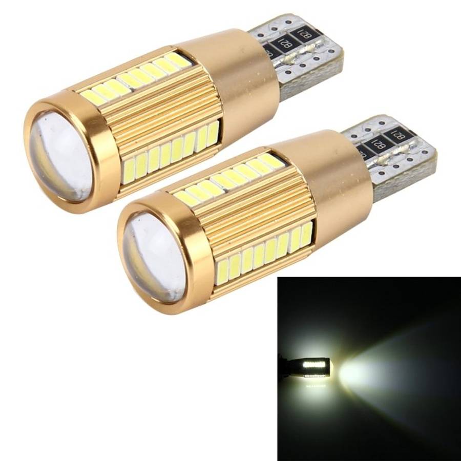 2 PCS T10 2W 180 LM 5500K Constant Current Car Clearance Light with 38 SMD-3014 ... (White Light)