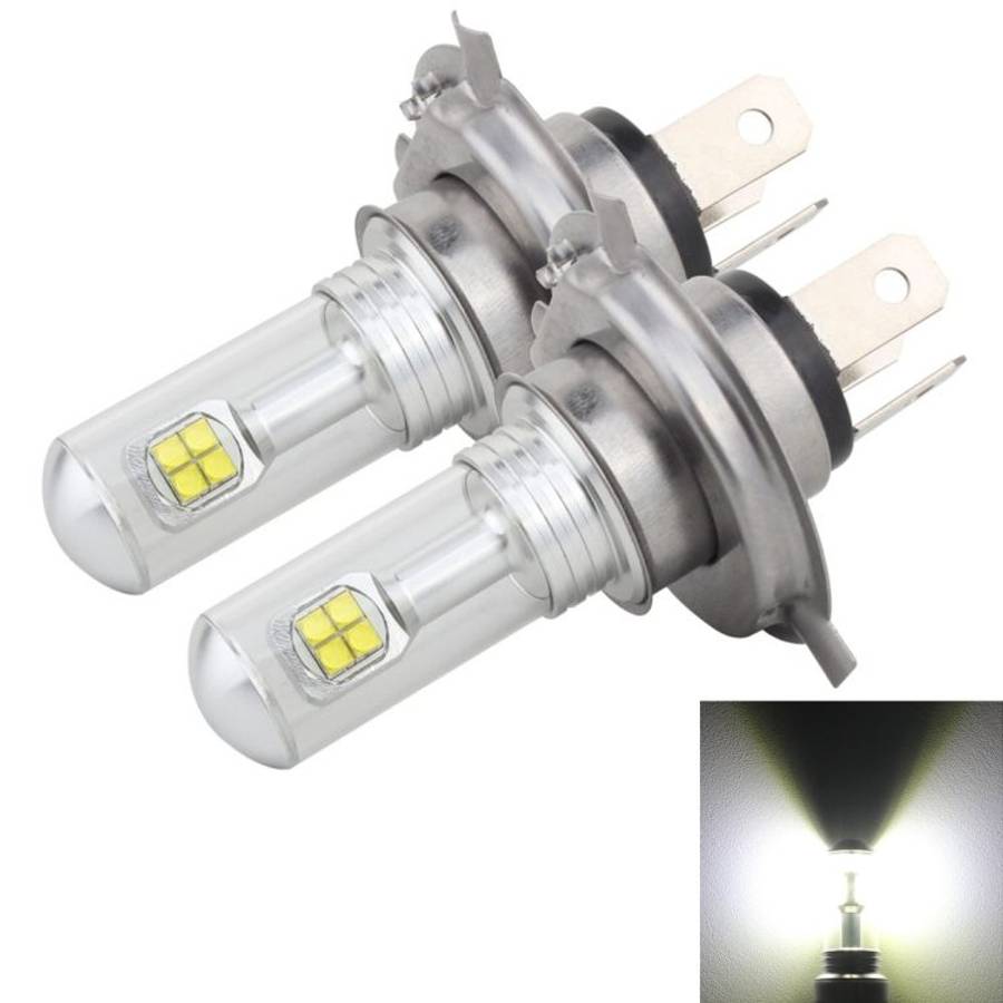 2 PCS H4 40W 800 LM 6000K 8 LEDs Car Fog Lights, DC 12V(White Light)