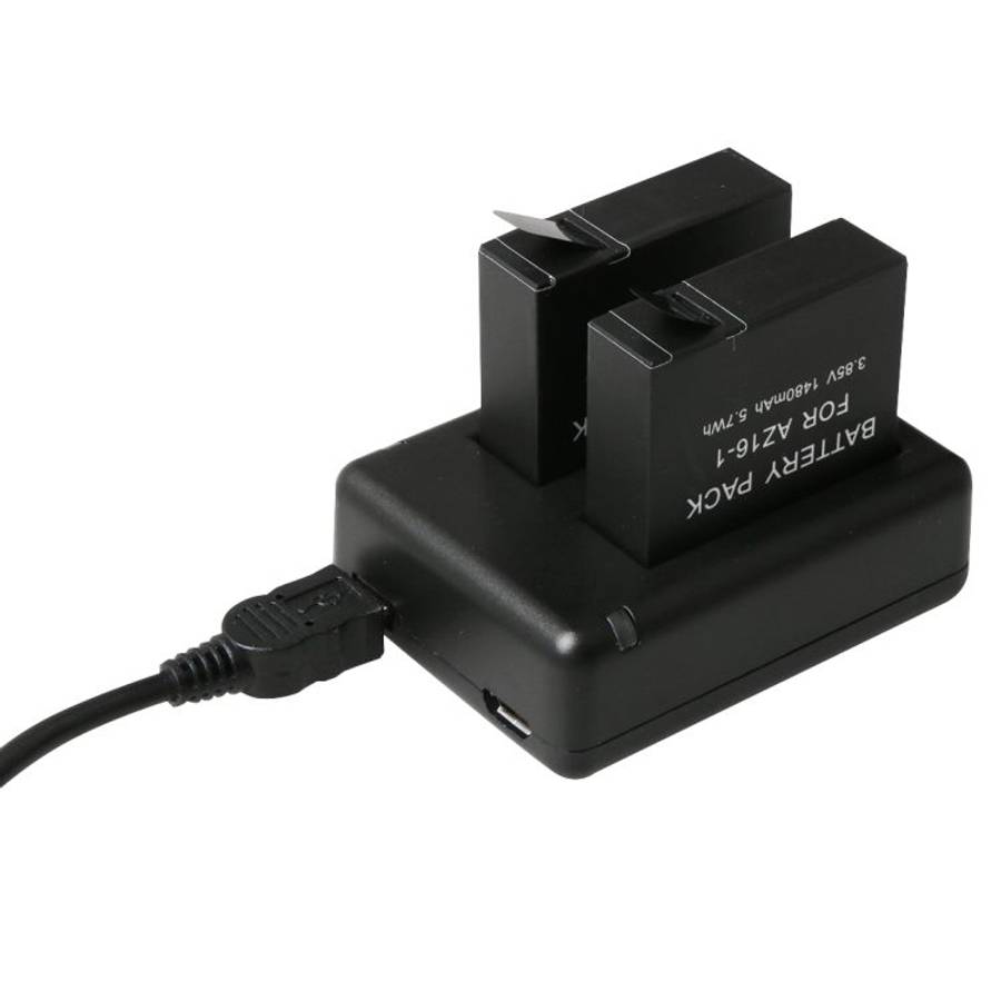 BC-AZ16 Digital Camera USB Dual Batteries Charger for Xiaomi Xiaoyi II 4K
