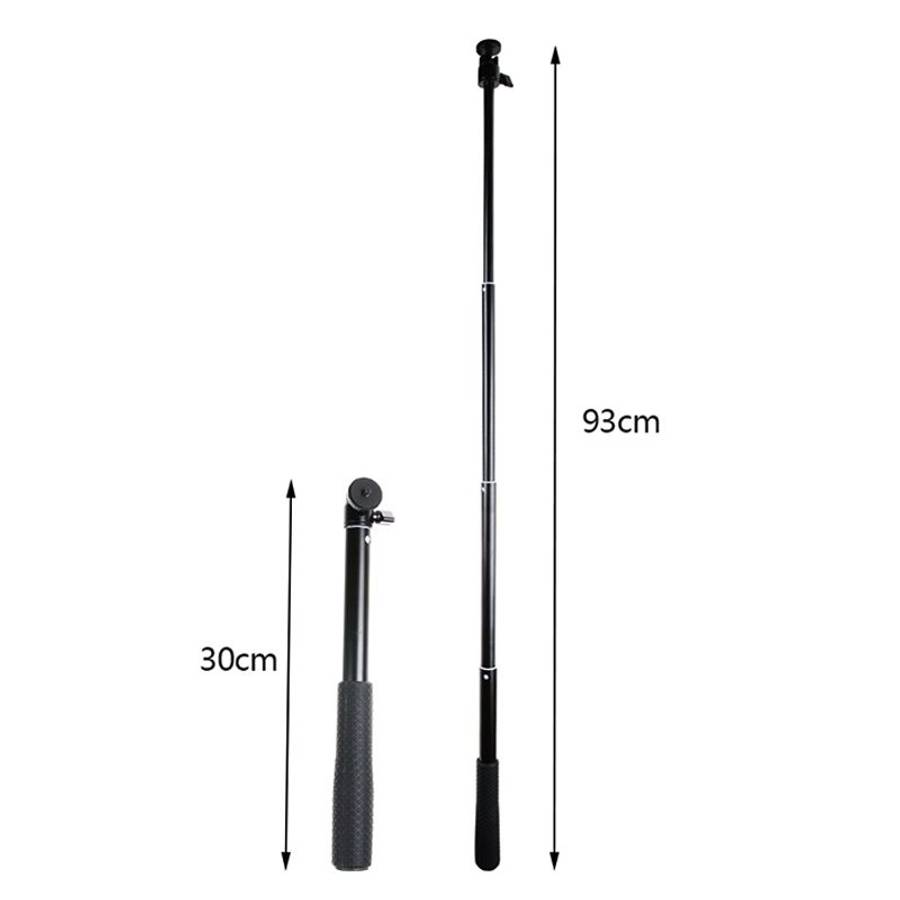 30-93cm Grip Foldable Tripod Holder Multi-functional Selfie Stick Monopod for GoPro, Insta360, DJI