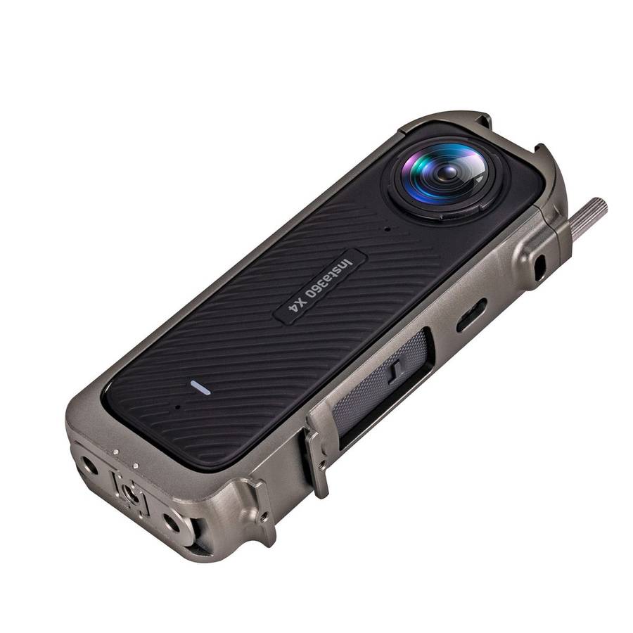 For Insta360 X4 Metal Protective Cage Rig Housing Frame with Expand Cold Shoe Base & Tripod Adapte