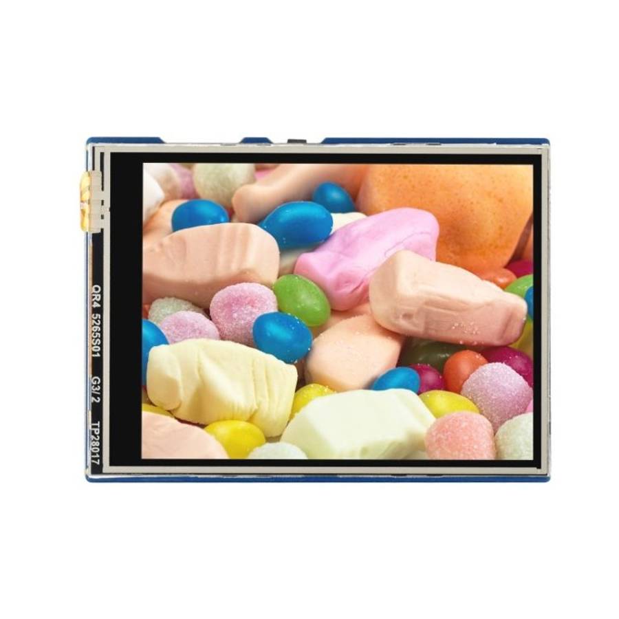 WAVESHARE 2.8 inch 262K Colors 320 x 240 Pixel Touch Display Module for Raspberry Pi Pico, SPI Int