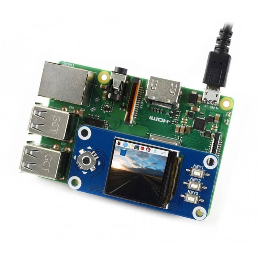 WAVESHARE 240x240 1.3inch IPS LCD Display HAT for Raspberry Pi