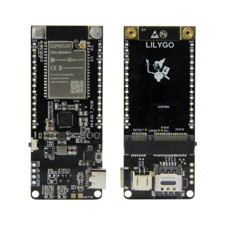 TTGO T-PCIE ESP32-WROVER-B AXP192 Chip WiFi Bluetooth Nano Card SIM Series Module 4MB Hardware Com