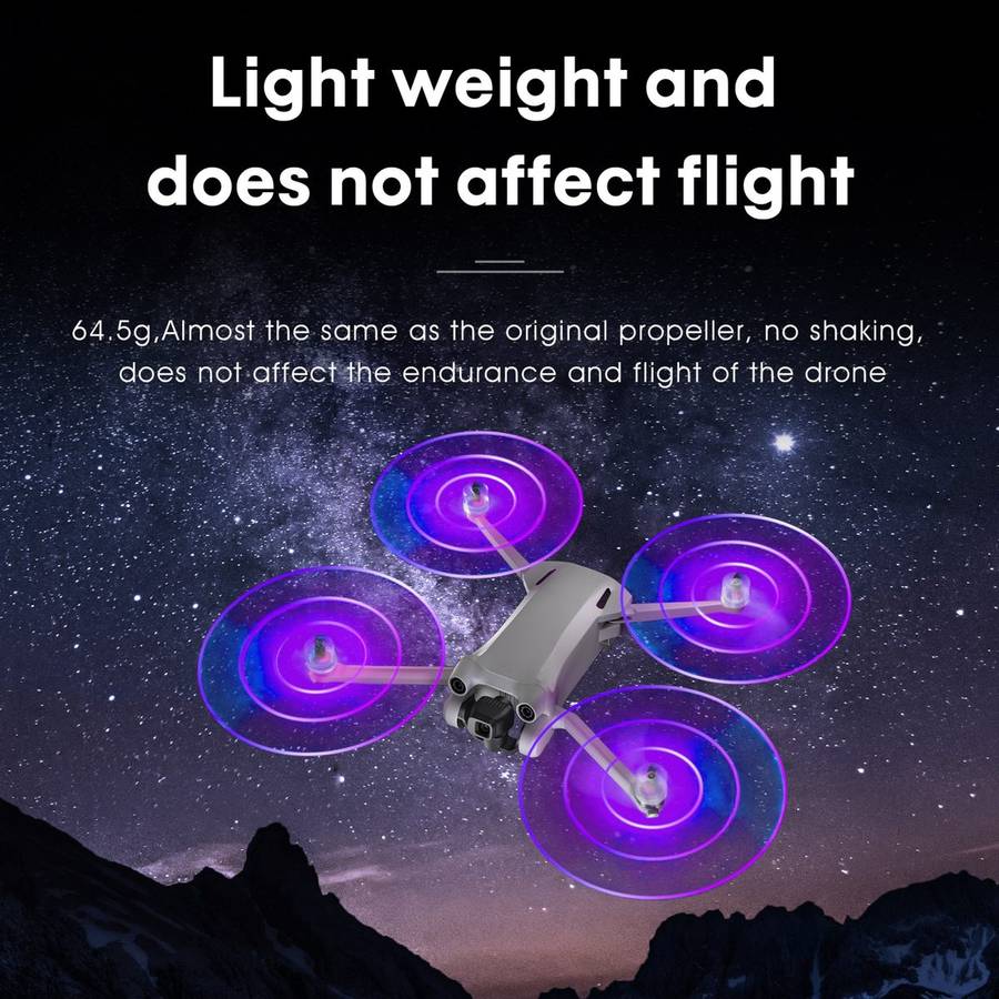 For DJI Mini 4 Pro / Mavic Mini 3 Pro STARTRC 2 Pairs Color LED Flash Lamp Low N ... (Transparent)