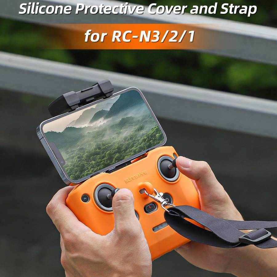 For DJI Neo / Mini 4 Pro / RC-N3 / RC-N2 / RC-N1 Sunnylife Controller Protective Cover ... (Black)