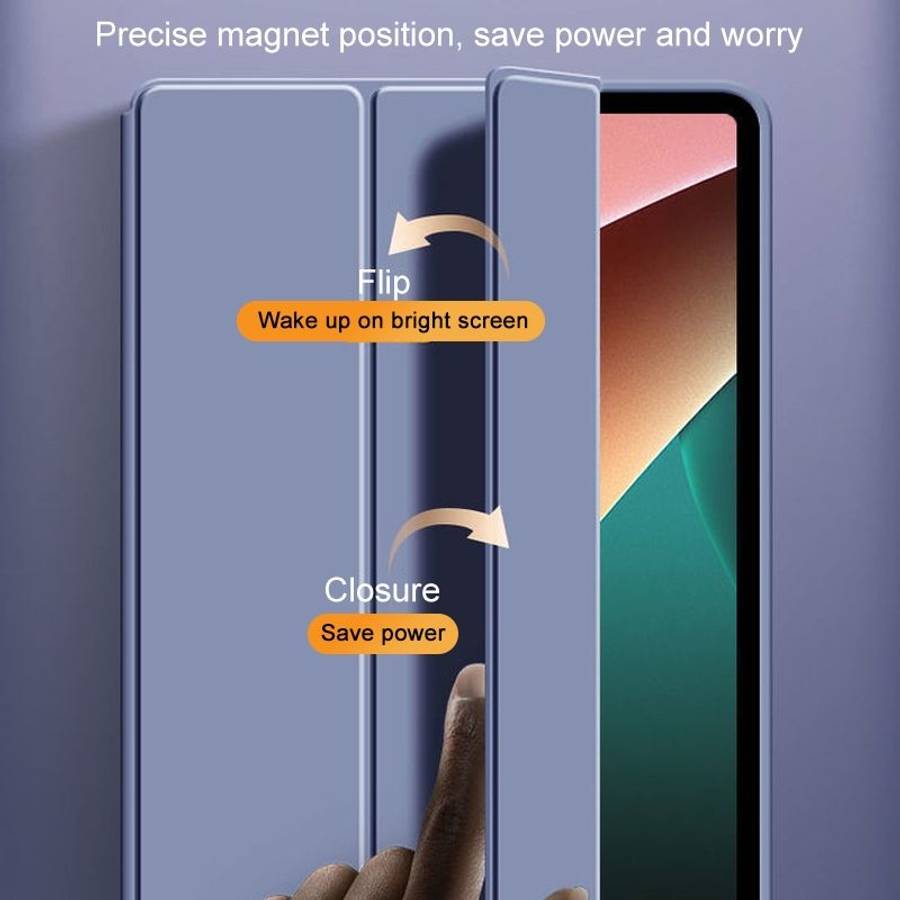 For Xiaomi Pad 5 / Pad 5 Pro Skin Feel Matte Honeycomb Leather Tablet Case wit ... (Lavender Grey)