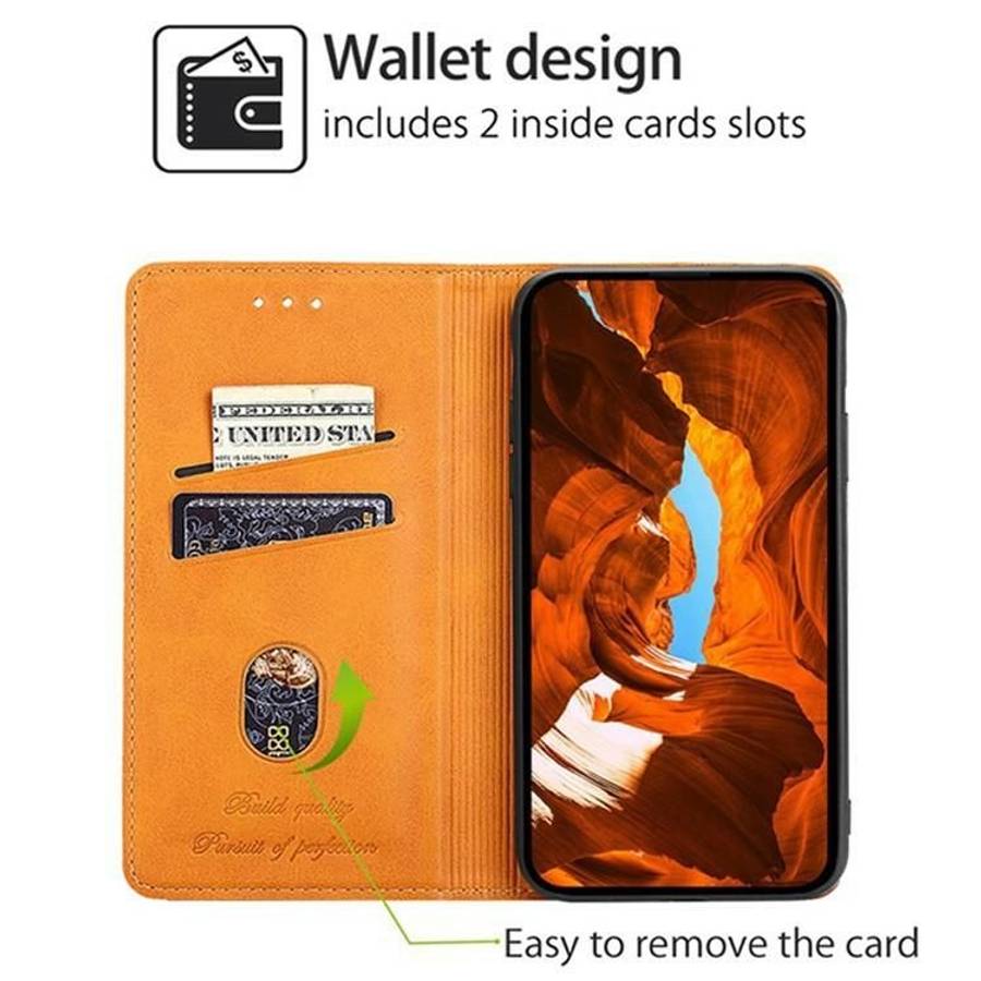 For Tecno Pova Slim 5G / Spark Slim 4G Cow Texture Magnetic Leather Phone Case(Light Brown)