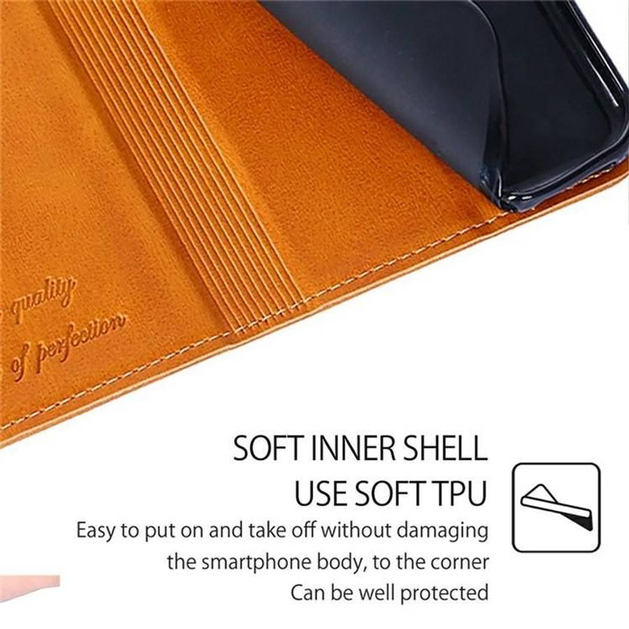 For Tecno Pova Slim 5G / Spark Slim 4G Cow Texture Magnetic Leather Phone Case(Light Brown)