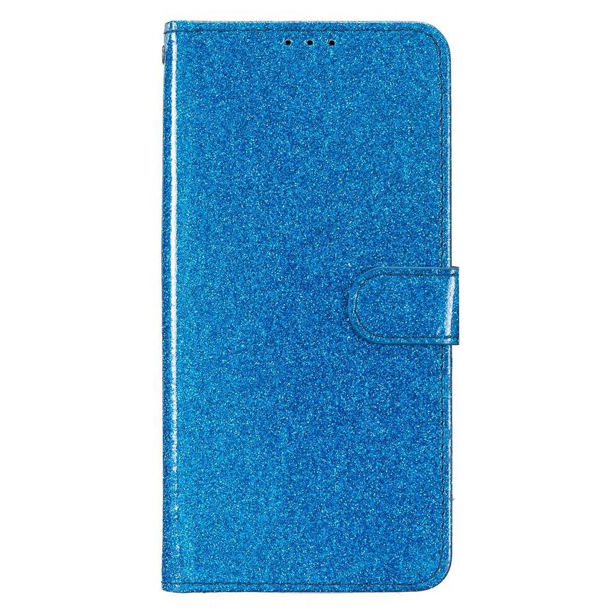 For Redmi Note 14 Pro+ 5G Glitter Powder Flip Leather Phone Case(Blue)