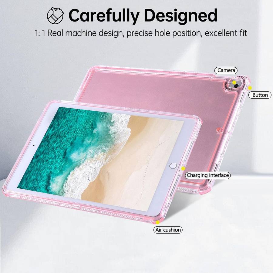 For iPad mini 5 / 4 / 3 / 2 Dream 3 in 1 TPU Hybrid PC Tablet Case(Pink)