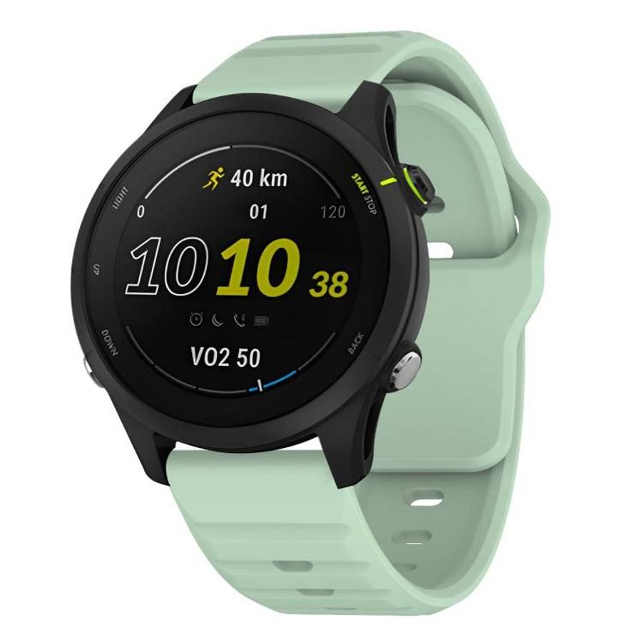 20mm Kalebol Wave Pattern Studded Buckle Silicone Watch Band(Teal)