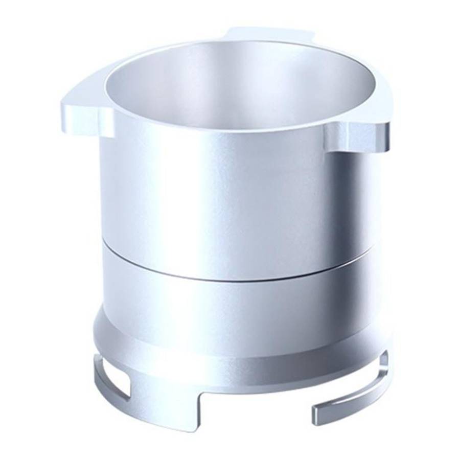 For Breville 8 Series Coffee Machine Handle Rotary Dosing Cup Mug Coffee Powder Feeder(Silver)