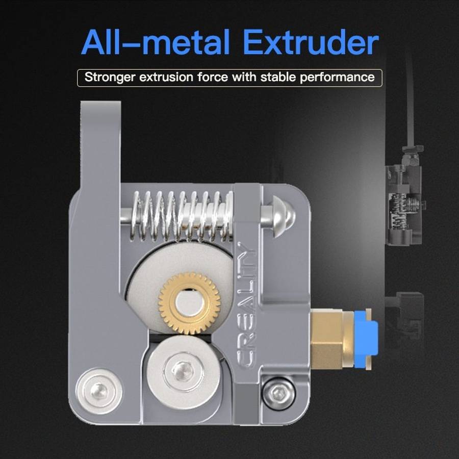 Creality All Metal Silver Block Bowden Extruder Kit for Ender-3 / Ender-3 Pro / Ender-3 V2 / CR-10