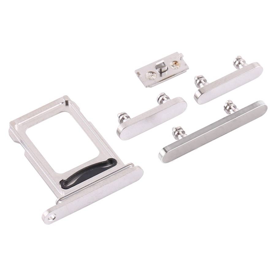 SIM Card Tray + SIM Card Tray + Side Keys for iPhone 12 Pro Max(White)