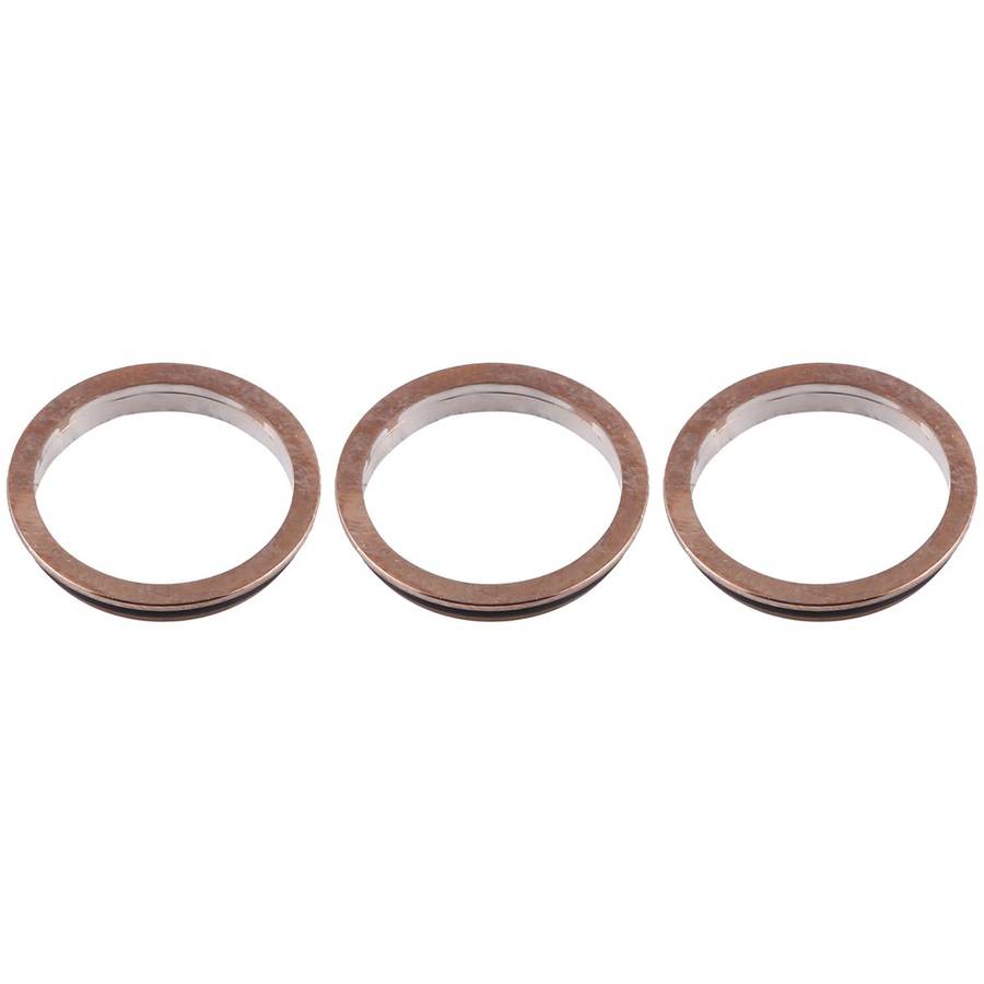 3 PCS Rear Camera Glass Lens Metal Protector Hoop Ring for iPhone 12 Pro Max(Gold)