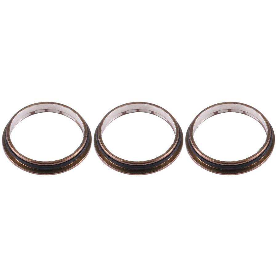 3 PCS Rear Camera Glass Lens Metal Protector Hoop Ring for iPhone 12 Pro Max(Gold)