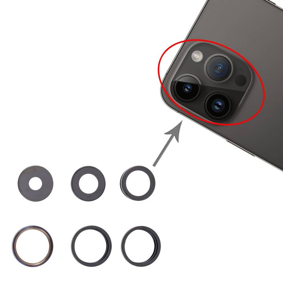 For iPhone 14 Pro Max Camera Lens Cover(Grey)