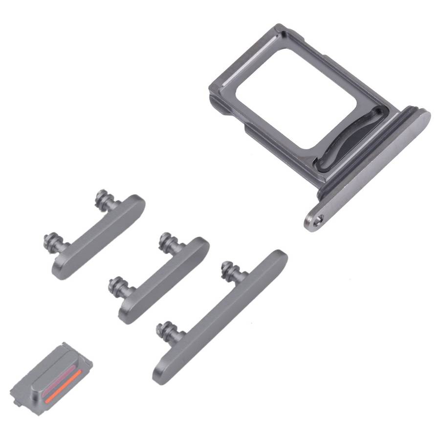 SIM Card Tray + SIM Card Tray + Side Keys for iPhone 14 Pro (Black)